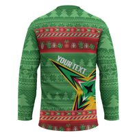 Personalized Guyana Cricket Christmas Hockey Jersey Amazon Warriors Merry Xmas - Wonder Print Shop