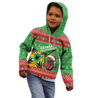 Personalized Guyana Cricket Christmas Kid Hoodie Amazon Warriors Merry Xmas - Wonder Print Shop