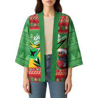 Personalized Guyana Cricket Christmas Kimono Amazon Warriors Merry Xmas - Wonder Print Shop