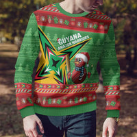 Personalized Guyana Cricket Christmas Ugly Christmas Sweater Amazon Warriors Merry Xmas - Wonder Print Shop