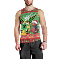 Personalized Guyana Cricket Christmas Men Tank Top Amazon Warriors Merry Xmas - Wonder Print Shop