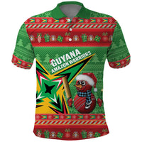 Personalized Guyana Cricket Christmas Polo Shirt Amazon Warriors Merry Xmas - Wonder Print Shop