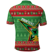 Personalized Guyana Cricket Christmas Polo Shirt Amazon Warriors Merry Xmas - Wonder Print Shop