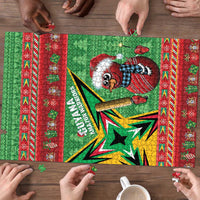 Guyana Cricket Christmas Puzzle Amazon Warriors Merry Xmas - Wonder Print Shop