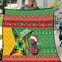 Guyana Cricket Christmas Quilt Amazon Warriors Merry Xmas - Wonder Print Shop