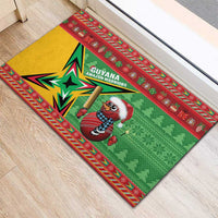 Guyana Cricket Christmas Rubber Doormat Amazon Warriors Merry Xmas - Wonder Print Shop