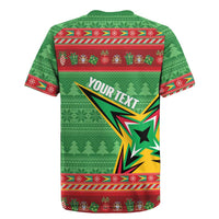 Personalized Guyana Cricket Christmas Rugby Jersey Amazon Warriors Merry Xmas - Wonder Print Shop