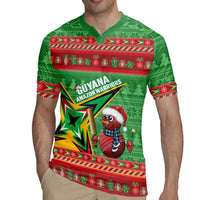 Personalized Guyana Cricket Christmas Rugby Jersey Amazon Warriors Merry Xmas - Wonder Print Shop