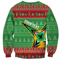 Personalized Guyana Cricket Christmas Sweatshirt Amazon Warriors Merry Xmas - Wonder Print Shop