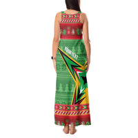 Personalized Guyana Cricket Christmas Tank Maxi Dress Amazon Warriors Merry Xmas - Wonder Print Shop