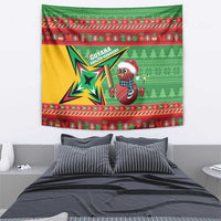 Guyana Cricket Christmas Tapestry Amazon Warriors Merry Xmas - Wonder Print Shop