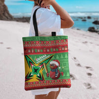 Guyana Cricket Christmas Tote Bag Amazon Warriors Merry Xmas - Wonder Print Shop