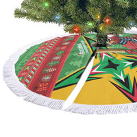Guyana Cricket Christmas Tree Skirt Amazon Warriors Merry Xmas - Wonder Print Shop