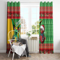 Guyana Cricket Christmas Window Curtain Amazon Warriors Merry Xmas - Wonder Print Shop
