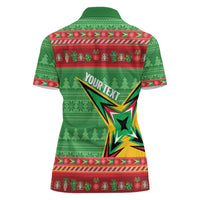 Personalized Guyana Cricket Christmas Women Polo Shirt Amazon Warriors Merry Xmas - Wonder Print Shop