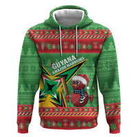 Personalized Guyana Cricket Christmas Zip Hoodie Amazon Warriors Merry Xmas - Wonder Print Shop