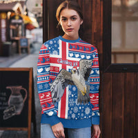 Iceland Christmas Ugly Christmas Sweater Gyrfalcon Santa Merry Xmas - Wonder Print Shop