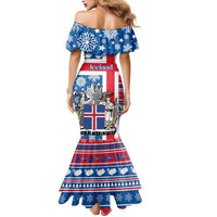 Iceland Christmas Mermaid Dress Gyrfalcon Santa Merry Xmas - Wonder Print Shop