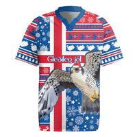 Iceland Christmas Rugby Jersey Gyrfalcon Santa Merry Xmas - Wonder Print Shop