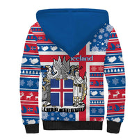 Iceland Christmas Sherpa Hoodie Gyrfalcon Santa Merry Xmas - Wonder Print Shop