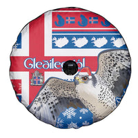 Iceland Christmas Spare Tire Cover Gyrfalcon Santa Merry Xmas - Wonder Print Shop
