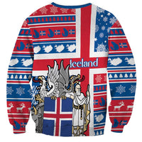 Iceland Christmas Sweatshirt Gyrfalcon Santa Merry Xmas - Wonder Print Shop