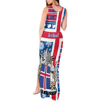Iceland Christmas Tank Maxi Dress Gyrfalcon Santa Merry Xmas - Wonder Print Shop