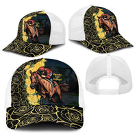 Melbourne Horse Racing Baseball Net Cap Yellow Roses - Ready Set Gallop - Wonder Print Shop