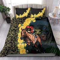 Melbourne Horse Racing Bedding Set Yellow Roses - Ready Set Gallop! - Wonder Print Shop