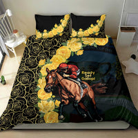 Melbourne Horse Racing Bedding Set Yellow Roses - Ready Set Gallop! - Wonder Print Shop