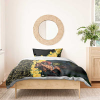 Melbourne Horse Racing Bedding Set Yellow Roses - Ready Set Gallop! - Wonder Print Shop