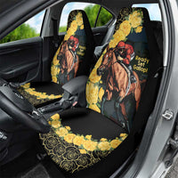 Melbourne Horse Racing Car Seat Cover Yellow Roses - Ready Set Gallop! - Wonder Print Shop