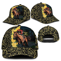 Melbourne Horse Racing Classic Cap Yellow Roses - Ready Set Gallop - Wonder Print Shop