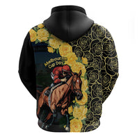 Melbourne Horse Racing Hoodie Yellow Roses - Ready Set Gallop! - Wonder Print Shop