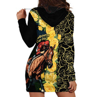 Melbourne Horse Racing Hoodie Dress Yellow Roses - Ready Set Gallop! - Wonder Print Shop