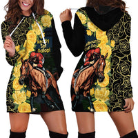 Melbourne Horse Racing Hoodie Dress Yellow Roses - Ready Set Gallop! - Wonder Print Shop