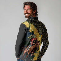Melbourne Horse Racing Long Sleeve Polo Shirt Yellow Roses - Ready Set Gallop! - Wonder Print Shop