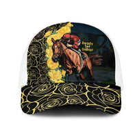 Melbourne Horse Racing Mesh Trucker Cap Yellow Roses - Ready Set Gallop - Wonder Print Shop