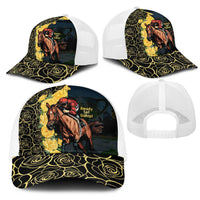 Melbourne Horse Racing Mesh Trucker Cap Yellow Roses - Ready Set Gallop - Wonder Print Shop
