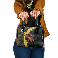 Melbourne Horse Racing Shoulder Handbag Yellow Roses - Ready Set Gallop! - Wonder Print Shop