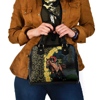 Melbourne Horse Racing Shoulder Handbag Yellow Roses - Ready Set Gallop! - Wonder Print Shop