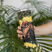 Melbourne Horse Racing Skinny Tumbler Yellow Roses - Ready Set Gallop! - Wonder Print Shop