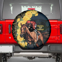 Melbourne Horse Racing Spare Tire Cover Yellow Roses - Ready Set Gallop! - Wonder Print Shop