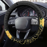 Melbourne Horse Racing Steering Wheel Cover Yellow Roses - Ready Set Gallop! - Wonder Print Shop