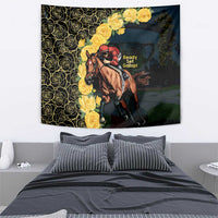 Melbourne Horse Racing Tapestry Yellow Roses - Ready Set Gallop! - Wonder Print Shop