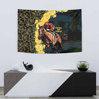 Melbourne Horse Racing Tapestry Yellow Roses - Ready Set Gallop! - Wonder Print Shop