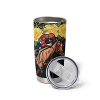 Melbourne Horse Racing Tumbler Cup Yellow Roses - Ready Set Gallop! - Wonder Print Shop