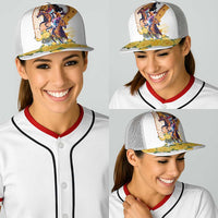 Melbourne Cup Australia Baseball Net Cap Horse Racing Horseshoe Mix Yellow Roses - Wonder Print Shop