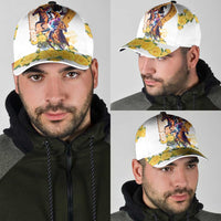Melbourne Cup Australia Classic Cap Horse Racing Horseshoe Mix Yellow Roses - Wonder Print Shop