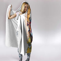 Melbourne Cup Australia Hooded Blanket Horse Racing Horseshoe Mix Yellow Roses - Wonder Print Shop